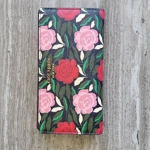 Kate Spadw Morgan Rose Garden Saffiano Leather Wallet